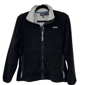 PATAGONIA VTG Y2K Synchilla Full Zip Fleece Jacket  SZ M Medium Black Grey